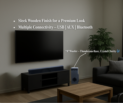 SB01 - 29" Soundbar with 8" Woofer (100 Watt RMS)